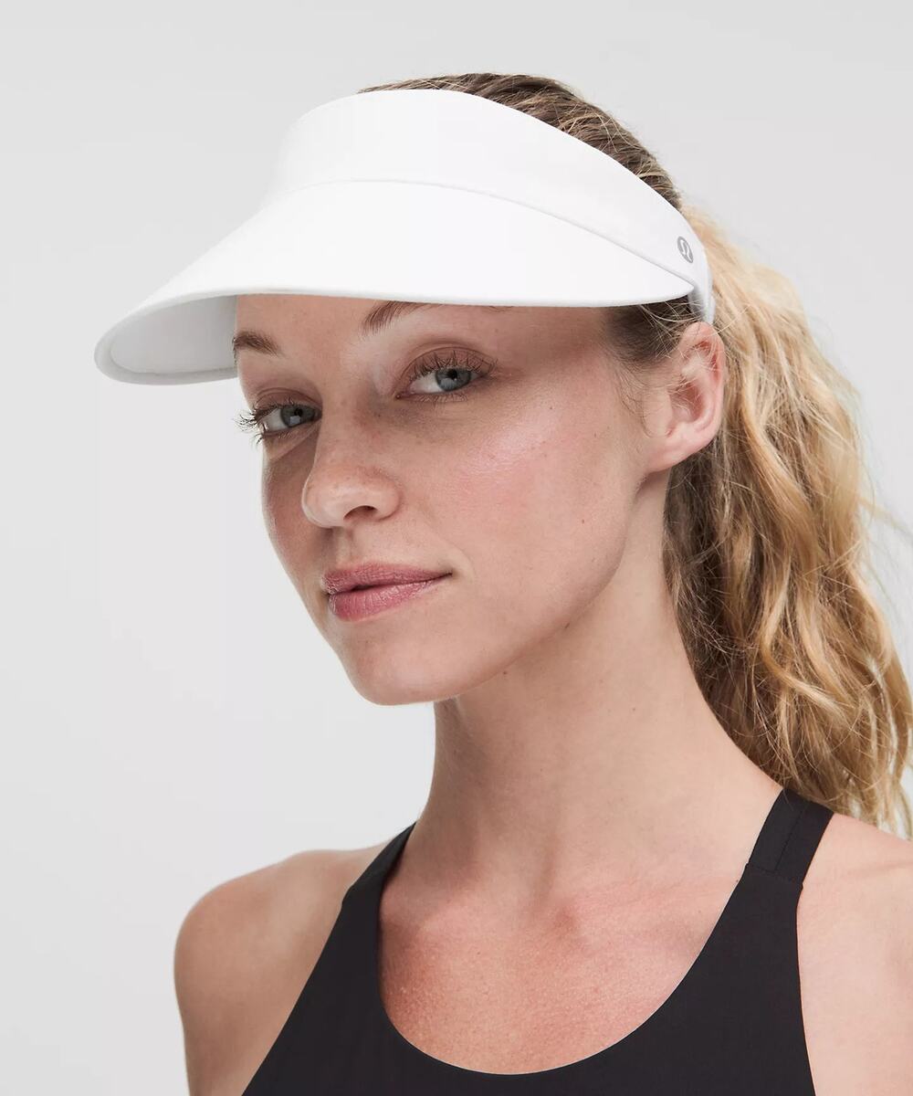 Lululemon Fast Paced Wide Band Running Visor - White - One Size - NWOT
